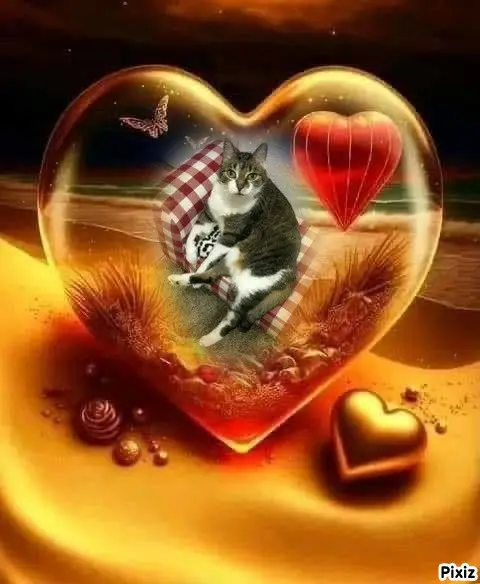 Andachtsbild von Tanja mit Timmy im 💘🐈🐾