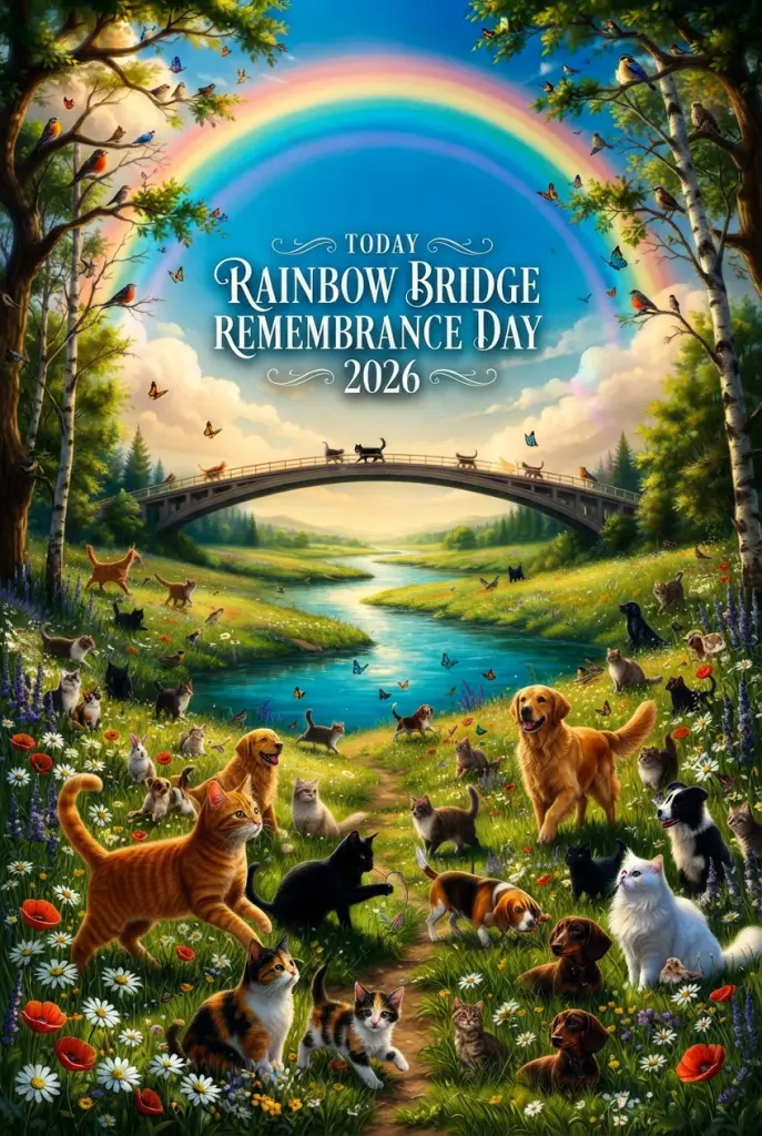 Condolence image of 🌈💗¨*•.¸🕊️Rainbow Bridge Remembrance Day 🕊️¸.•*¨💗🌈